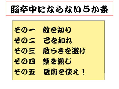 脳卒中予防　はじめに