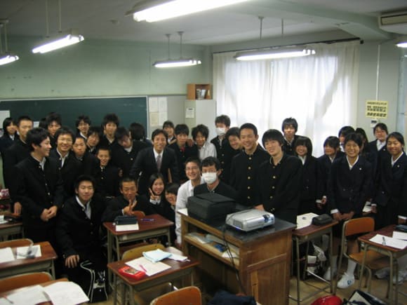 母校での授業