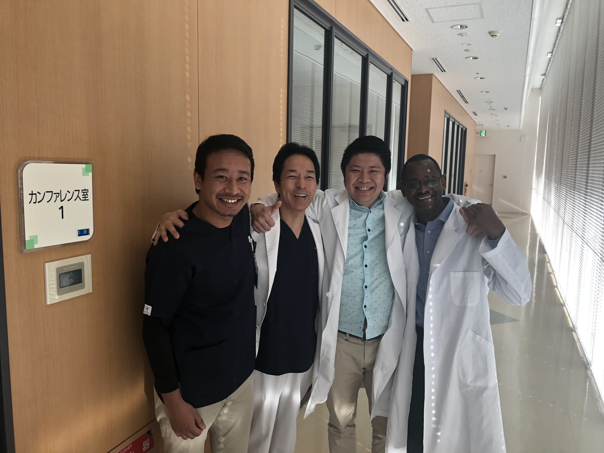 留学生たちと